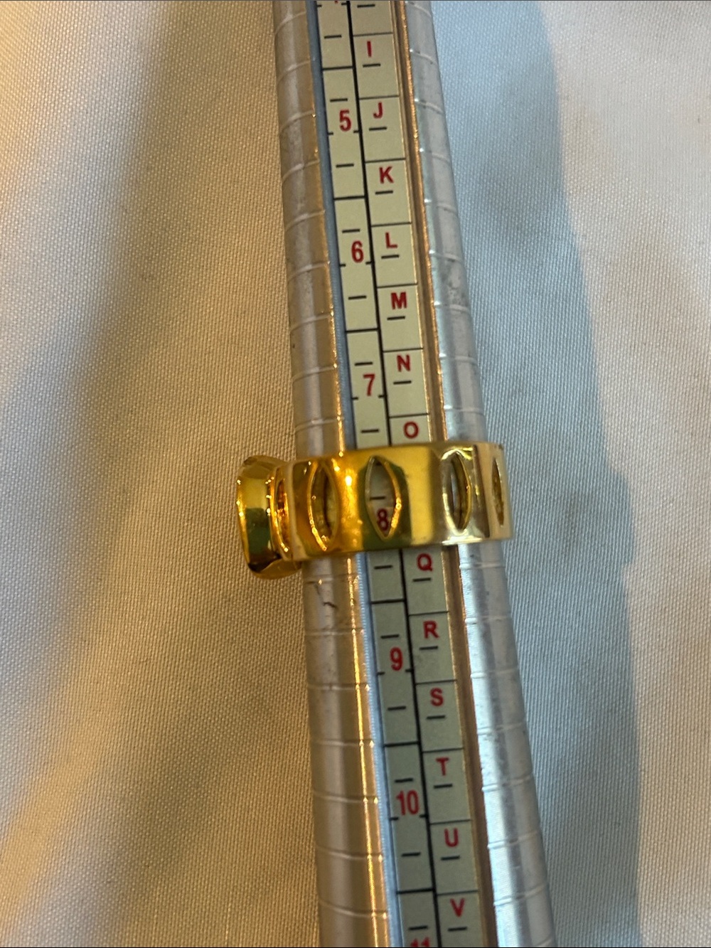 Gold-Tone Crystal Buckle Ring - Women Jewelry - Picture 5 of 5